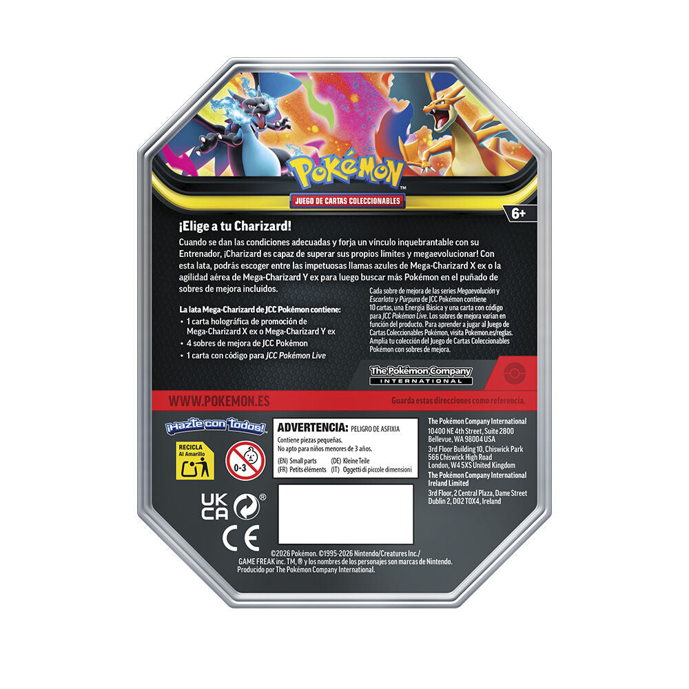 Lata Mega Charizard X Y Spring 2026 ESPAÑOL - Pokémon TCG