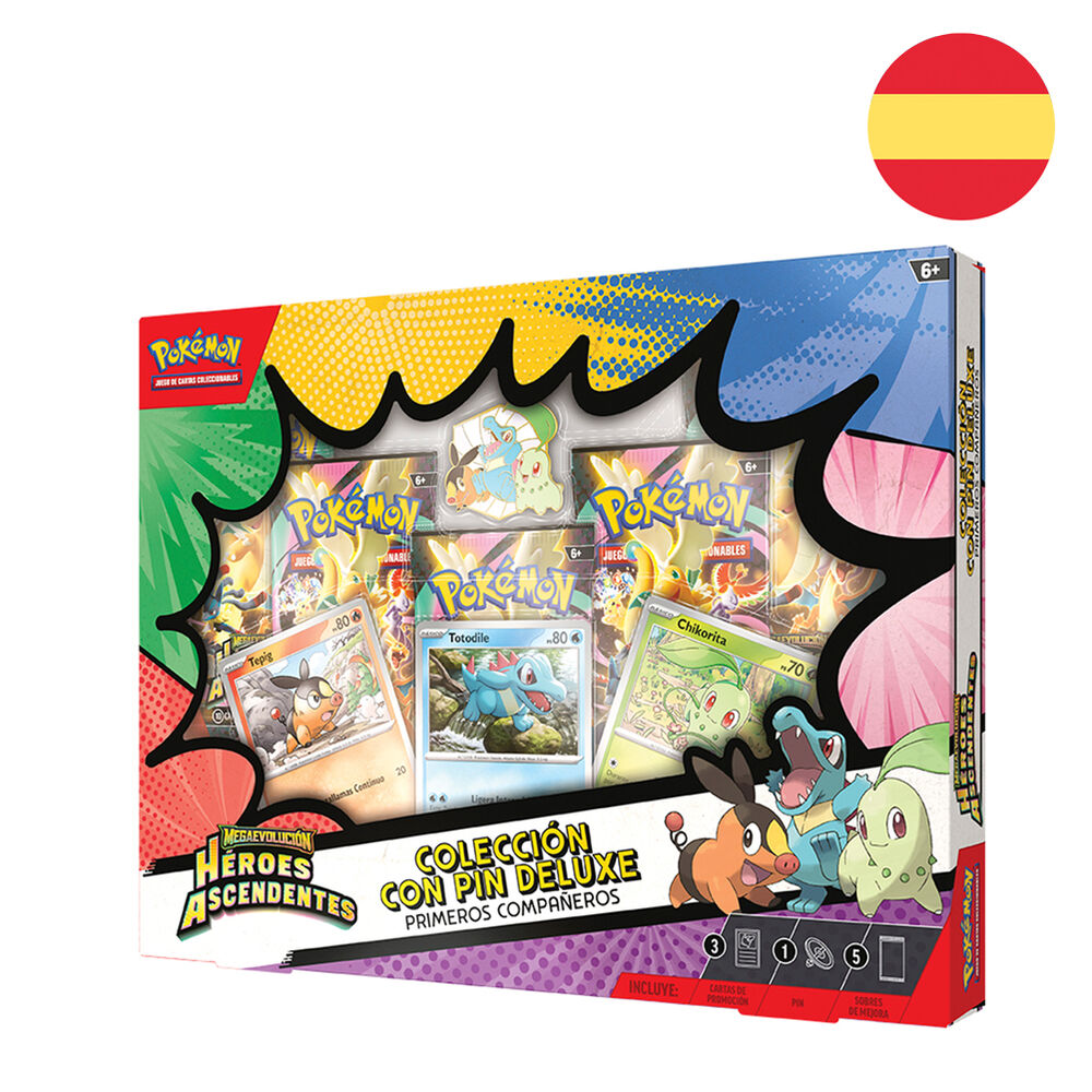 Caja colección Pin Deluxe Primeros compañeros ESPAÑOL - Pokémon TCG
