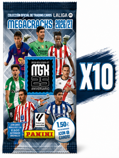 Pack sobres Megacracks La Liga 2026 2027 - Panini Cards