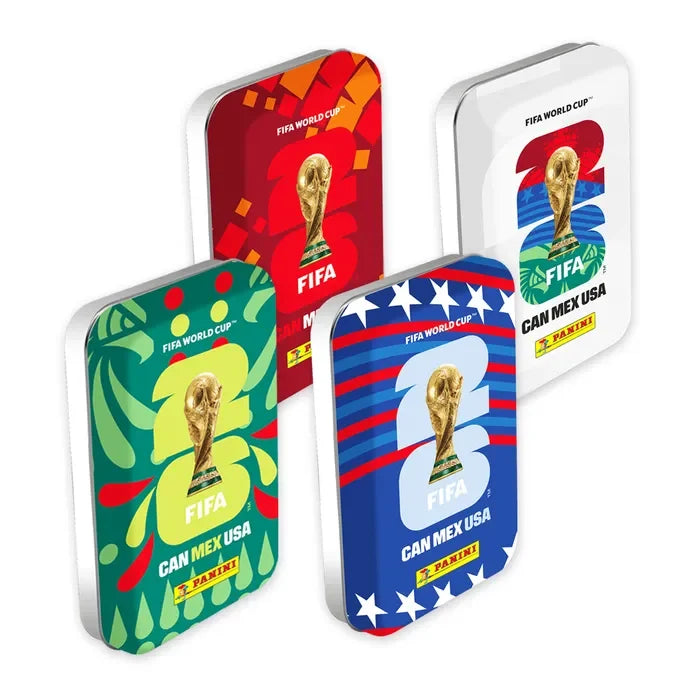 Mini latas Pocket Box stickers Mundial FIFA 2026 (8 Sobres) - Panini Cromos