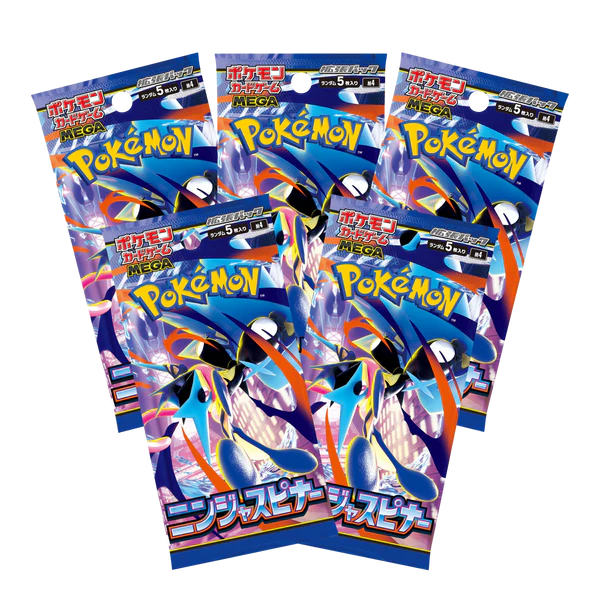 Pack 5 sobres Ninja Spinner M4 JAPONÉS - Pokémon TCG