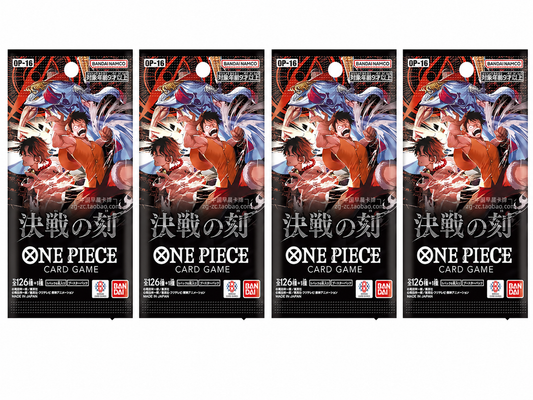 Pack 4 sobres The Time of Battle OP 16 JAPONÉS - One Piece TCG
