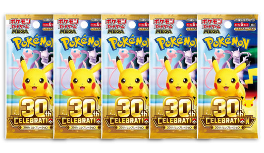 Pack 5 sobres 30 Aniversario Celebration M6a JAPONÉS - Pokémon TCG