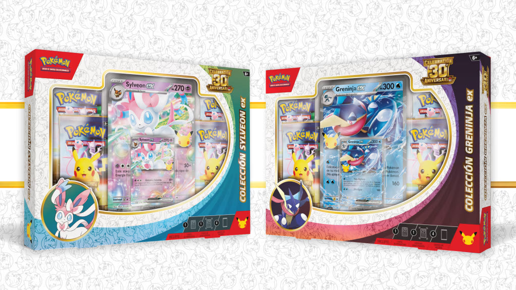 Colección Sylveon ex y Greninja ex Celebración 30.º Aniversario ESPAÑOL - Pokémon TCG