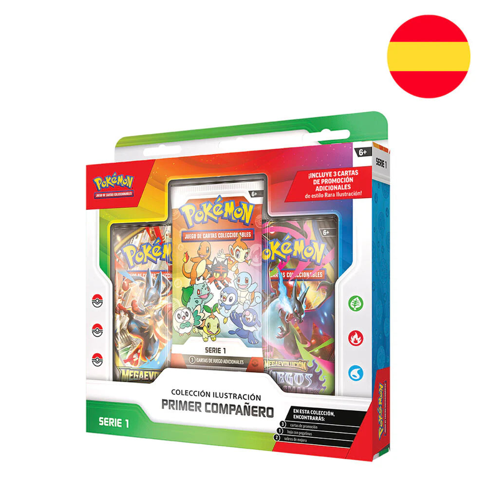 Caja Colección Ilustración Primer Compañero Pokémon Serie 1 ESPAÑOL - Pokémon TCG