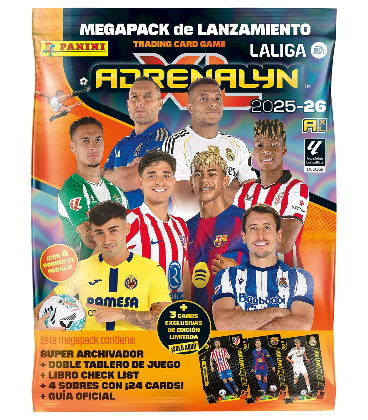 Megapack Álbum Adrenalyn 2025 2026 La Liga - Panini Cards