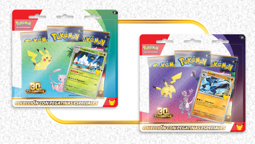 Colección pegatinas especiales de Celebración 30 Aniversario ESPAÑOL- Pokémon TCG