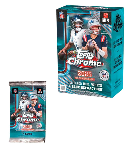 Topps Chrome 2025 NFL Value Box - Topps
