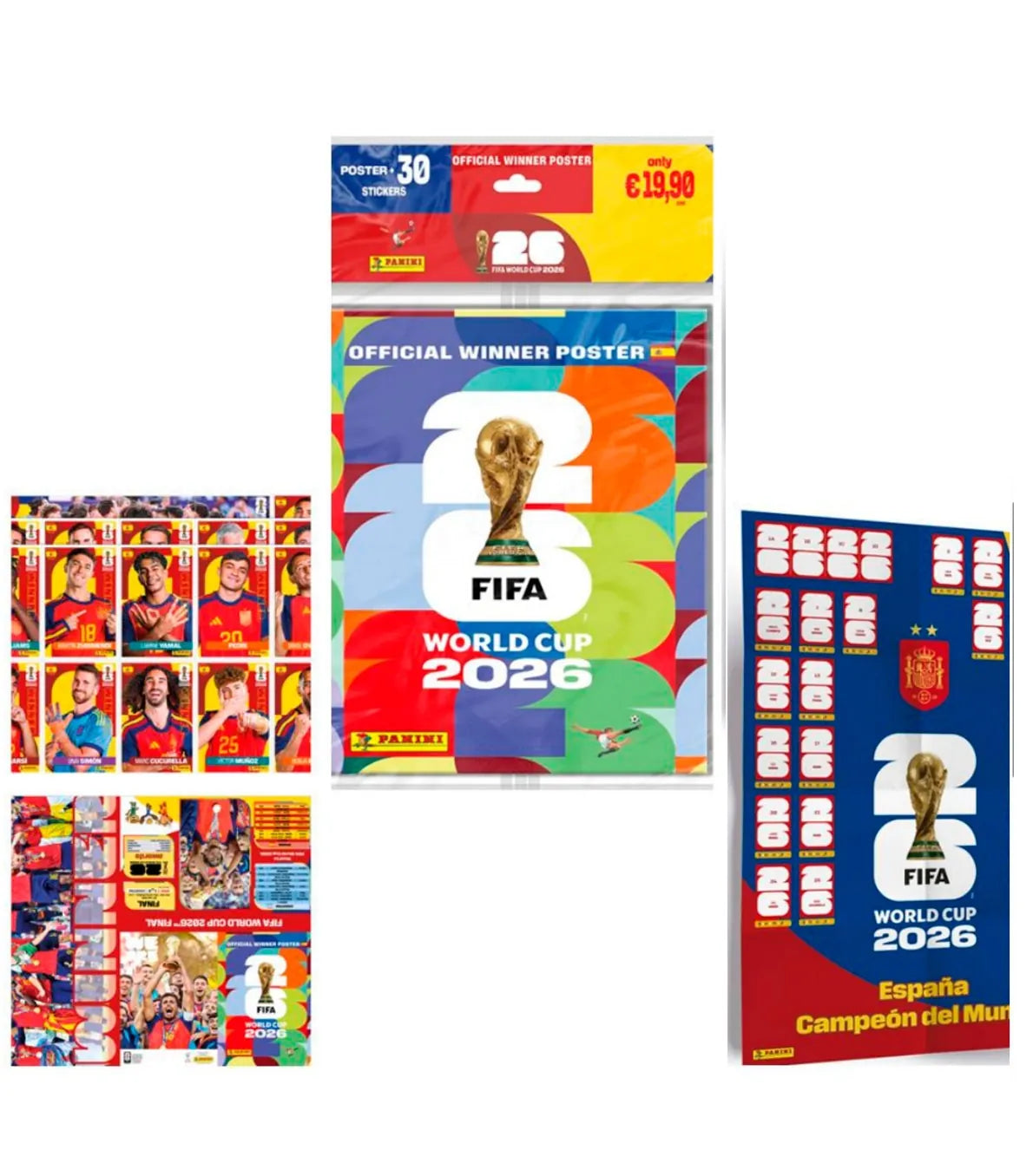 Winner Póster Mundial 2026 España - Panini Cromos